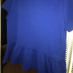 Blue peplum top woman’s xl